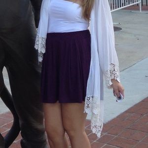 White H&M Basic Strapless Tank